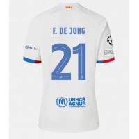 Stroje piłkarskie Barcelona Frenkie de Jong #21 Koszulka Wyjazdowej 2023-24 Krótki Rękaw